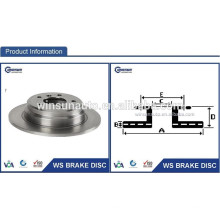 Fábrica del freno de disco proveedor G3000 fundición de hierro gris ISO9001